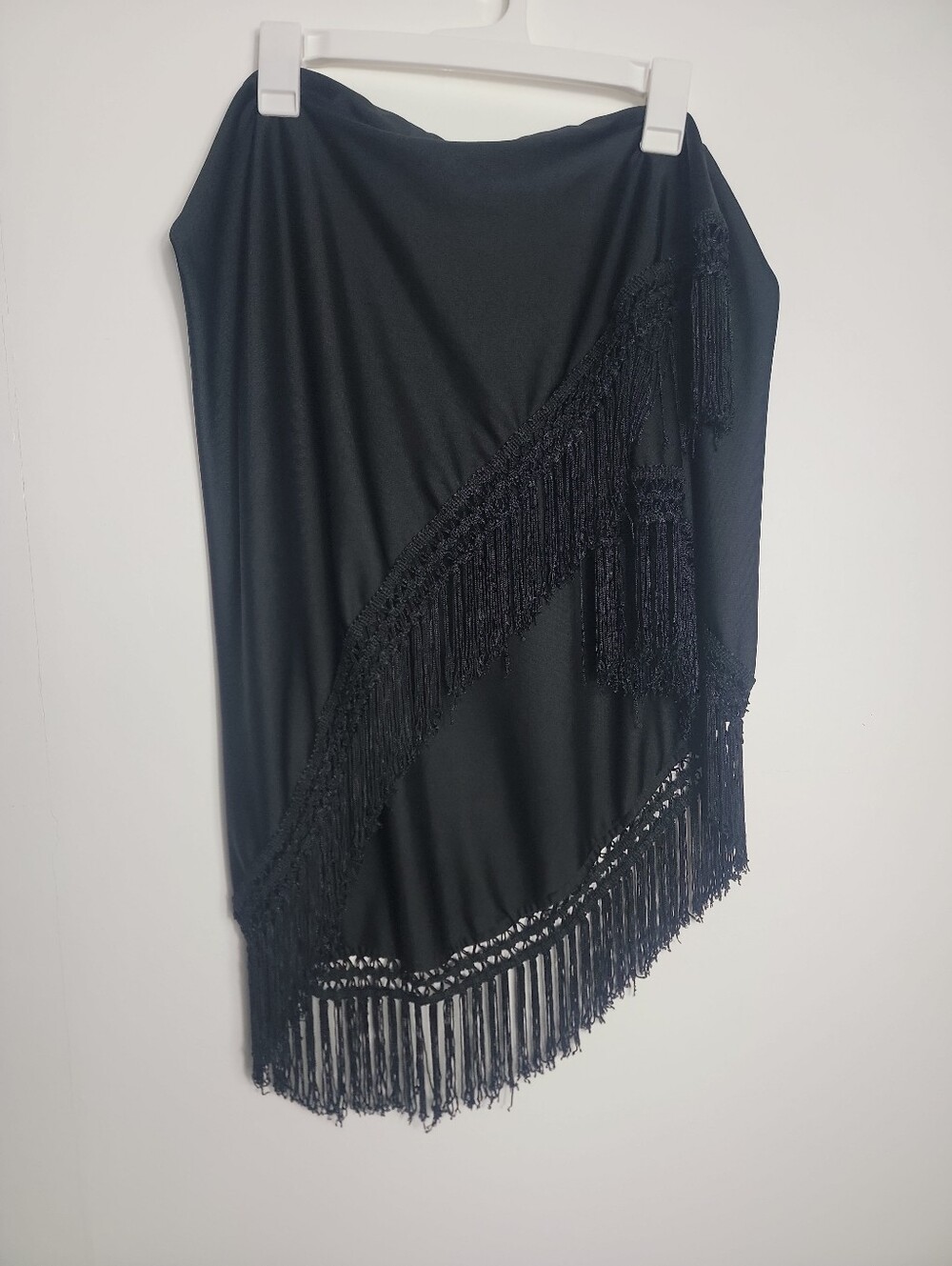 California Things Women's Black W/ Fringe Sarong